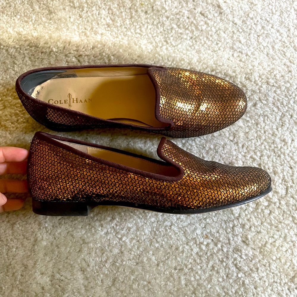 Metallic loafers